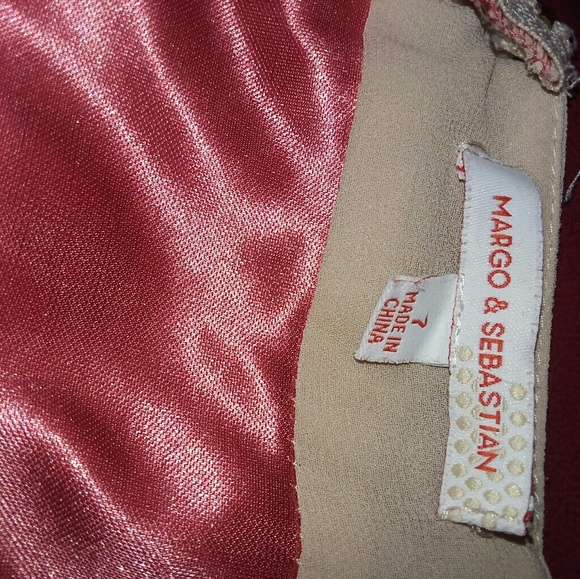 Sz 12 Jr (Juniors) Apricot Dress - Picture 6 of 7